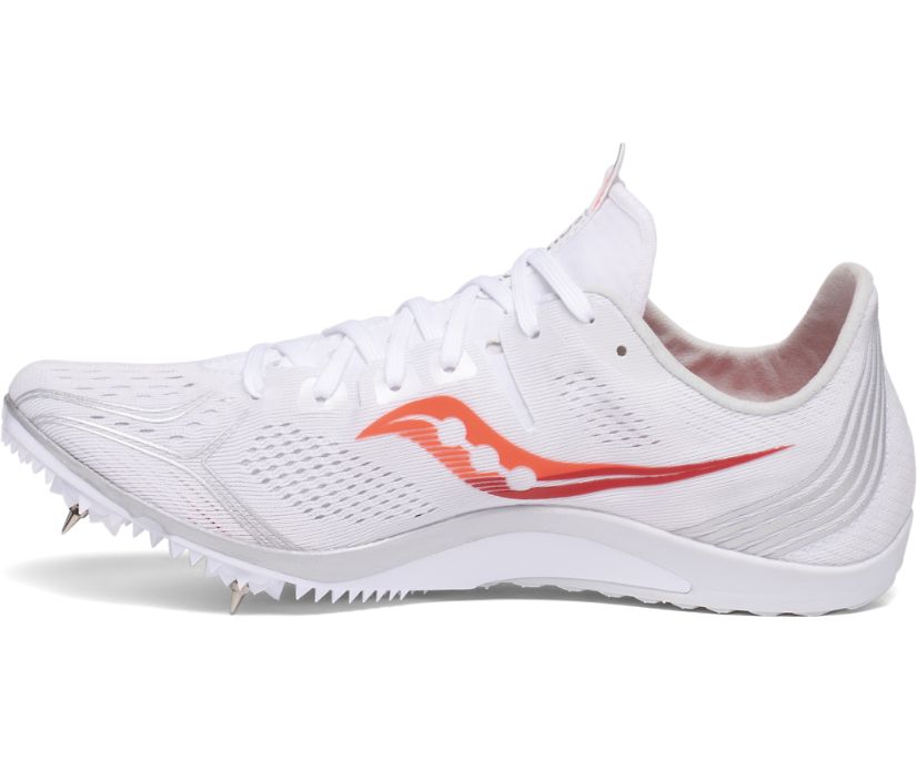 Women's Saucony Endorphin 3 Running Shoes White / Red | Singapore 108RVDW